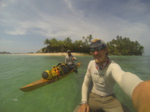 Two paddleboarders